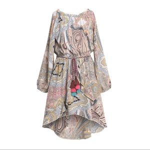 NWT Raglan Dress w/ Ruffle Detail and Hi-Low Skirt